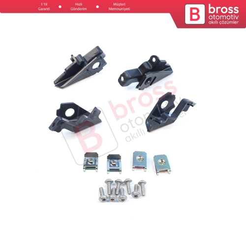 VW Polo MK5 6R 6C 61 2009-2016 6C0998225 6R0998226 İçin Sağ Sol Ön Far Ayak Tamir Seti