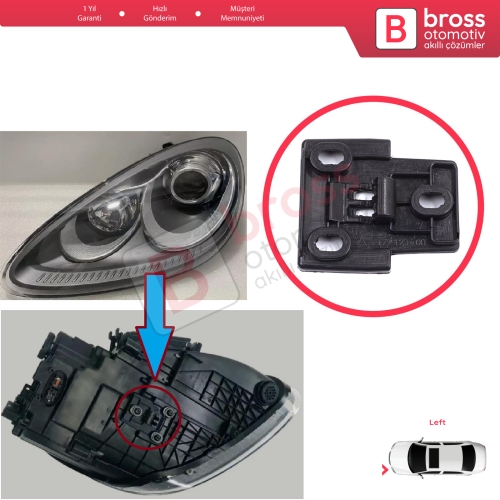 Porsche Cayenne MK2 92A 958 2010-2014 Makyajsız Kasa 7P5941149 İçin Sol Ön Far Tamir Alt Kilitleme Braketi
