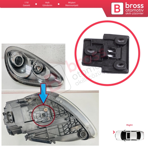 Porsche Cayenne MK2 92A 958 2010-2014 Makyajsız Kasa 7P5941149 İçin Sağ Ön Far Tamir Alt Kilitleme Braketi