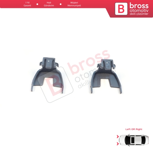 BMW 5 Serisi F10 F11 F18 LCI 2009-2017 için 2 Adet Gündüz Farı Angel Eye Far Montaj Braketi 63117343911 63117343912