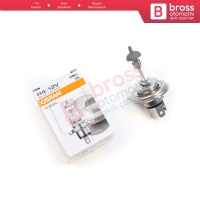 Kısa Uzun Far Sis Lambası için 1 Adet OSRAM CLASSIC Seri 64193CLC 12V 60/55W H4 Halojen Far Ampulü Tırnaklı	