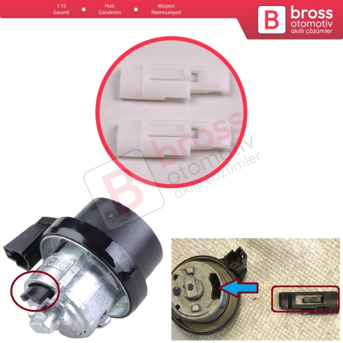 VW Audi Seat Skoda 3B0905855 1K0905851 6RA905865 İçin 2 Adet Kontak Kilit Silindir Plastik Yayı Klipsi