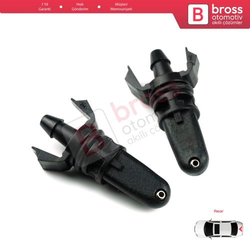 Renault Scenic MK2 3 Megane 2 Espace 5 Clio 3 Twingo 2 8200107563 için Arka Cam Su Fıskiye Memesi 8200107563