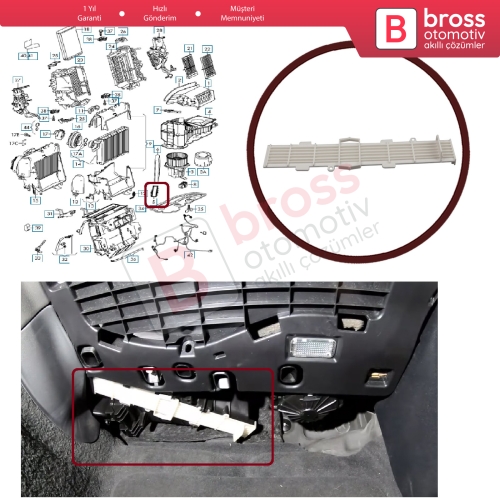 Audi A4 S4 B8 A5 S5 8T Q5 RS4 RS5 için Polen Filtre Kapağı 8K0819422A