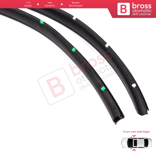 VW Transporter T5 T6 T6.1 Caravelle Multivan 7H0837565 7H0837566 İçin Ön Kapı Alt Fitili Seti