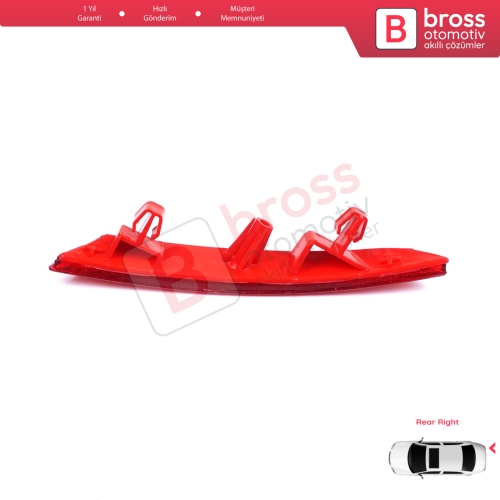 Renault Clio MK5 BF B7 2019-On 265602442R için Sağ Arka Tampon Reflektörü