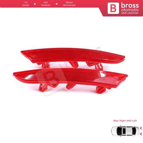 Renault Clio MK5 BF B7 2019-On 265602442R 265651206R için Sağ Sol Arka Tampon Reflektörü