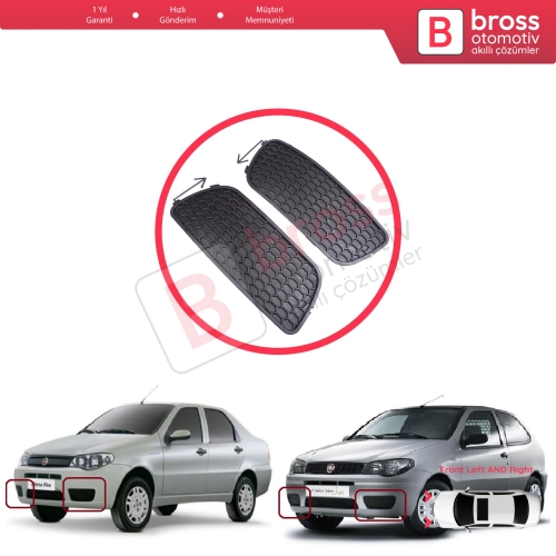 Fiat Palio Siena MK1 178 2007-2016 Albea 2002-2012 51703144 51703145 için Ön Sol Sağ Sis Far Çerçevesi Sissiz
