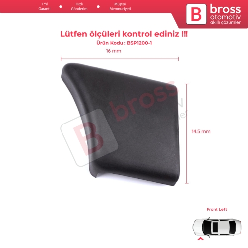 Citroen Berlingo MK1 M49 M59 1996-2008 8544.J7 İçin Ön Sol Çamurluk Çıtası