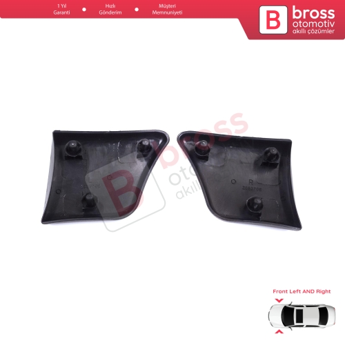 Peugeot Partner M59 2002-2008 Makyajlı Kasa 8544.J5 8544.J6 İçin Ön Sol ve Sağ Çamurluk Çıtası