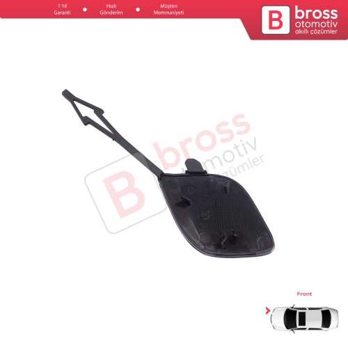 Renault Clio MK5 V B7 BJA 2019-2023 Makyajsız Kasa 511806272R için Ön Tampon Çeki Demiri Kapağı ASTARLI