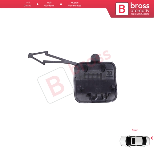 Renault Clio MK5 V B7 BJA 2019-2023 Makyajsız Kasa 511654352R için Arka Tampon Çeki Demiri Kapağı ASTARLI