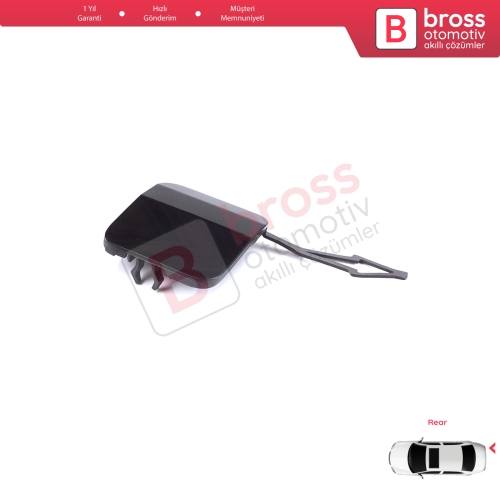 Renault Clio MK5 V B7 BJA 2019-2023 Makyajsız Kasa 511654352R için Arka Tampon Çeki Demiri Kapağı ASTARLI