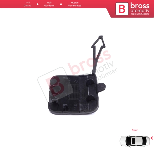Renault Clio MK5 V B7 BJA 2019-2023 Makyajsız Kasa 511654352R için Arka Tampon Çeki Demiri Kapağı ASTARLI