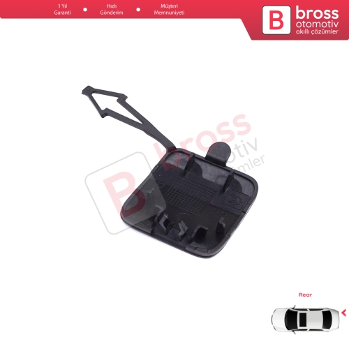 Renault Clio MK5 V B7 BJA 2019-2023 Makyajsız Kasa 511654352R için Arka Tampon Çeki Demiri Kapağı ASTARLI