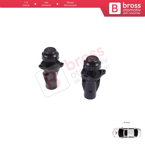 Renault Clio MK5 Captur MK2 Taliant Dacia Sandero MK3 658291760R için 2 Adet Ayarlanabilir Ön Kaput Amortisör Takozu