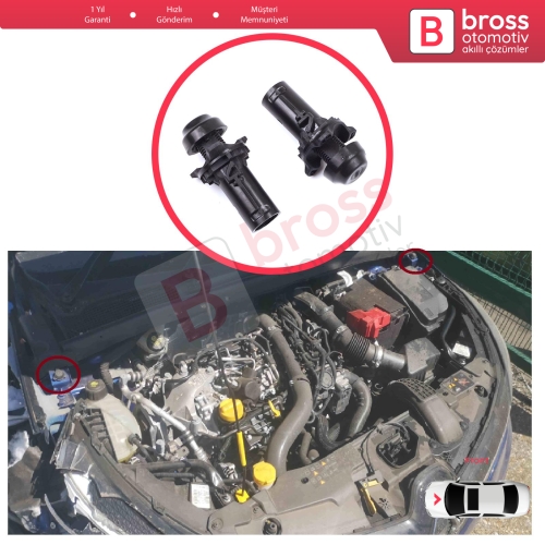 Renault Clio MK5 Captur MK2 Taliant Dacia Sandero MK3 658291760R için 2 Adet Ayarlanabilir Ön Kaput Amortisör Takozu