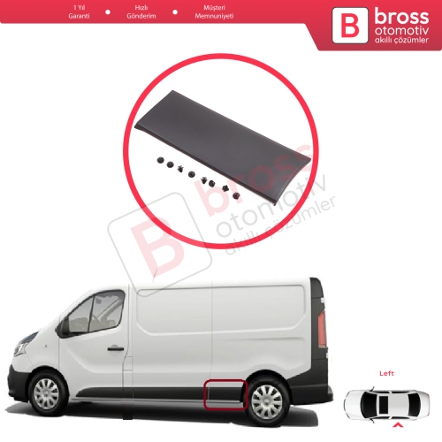 Renault Trafic MK3 Fiat Talento Opel Vivaro B Nissan NV300 Primastar 788137407 İçin Arka Sol Yan Çevre Bandı