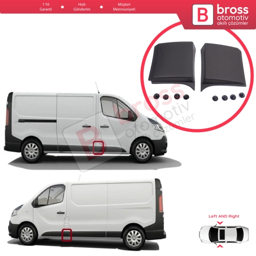 Renault Trafic MK3 Fiat Talento Opel Vivaro B Nissan NV300 Primastar 768196228 768185709 İçin Sağ Sol Yan Orta Direk Çevre Bandı