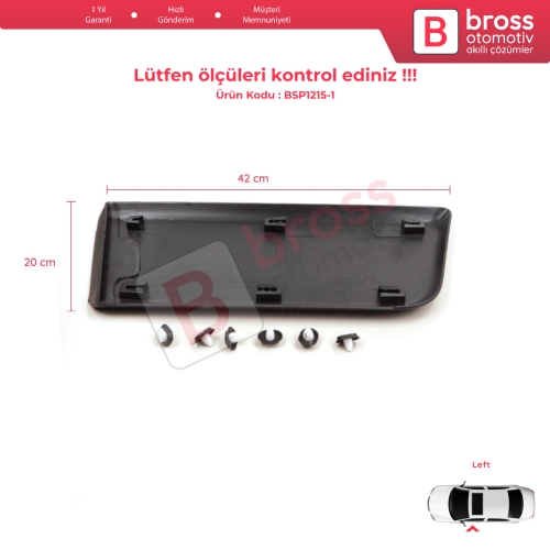 Fiat Ducato MK3 Boxer 250 Jumper Relay MK2 Daily 2006-2024 Promaster 8545FE İçin Sol Ön Kapı Çamurluk Bandı