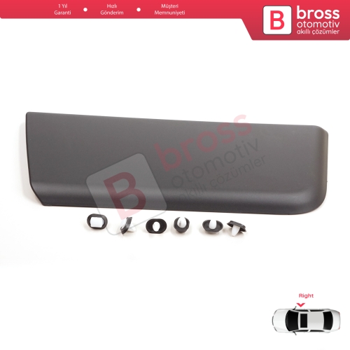 Fiat Ducato MK3 Boxer 250 Jumper Relay MK2 Daily 2006-2024 Promaster 8545FC İçin Sağ Ön Kapı Çamurluk Bandı