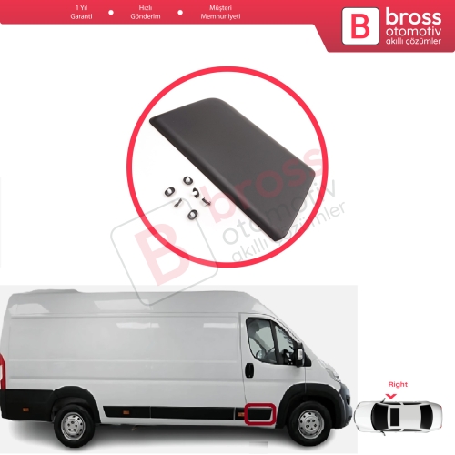 Fiat Ducato MK3 Boxer 250 Jumper Relay MK2 Daily 2006-2024 Promaster 8545FC İçin Sağ Ön Kapı Çamurluk Bandı