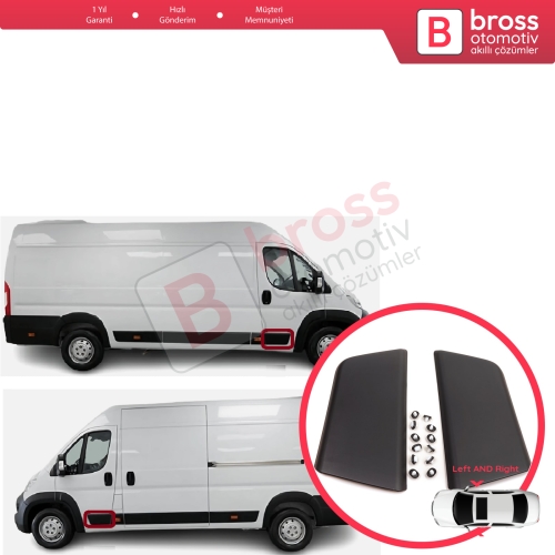 Fiat Ducato MK3 Boxer 250 Jumper Relay MK2 Daily 2006-2024 Promaster 8545FE 8545FC İçin Sağ Sol Ön Kapı Çamurluk Bandı