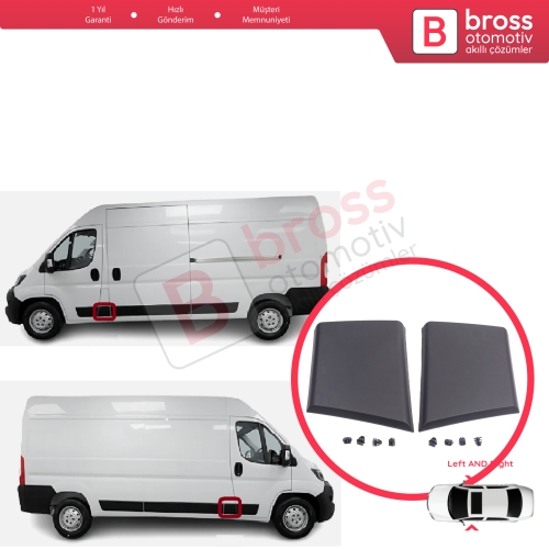 Fiat Ducato MK3 Boxer 250 Jumper Relay MK2 Daily 2006-2024 8547W6 8547W4 İçin Sağ Sol Ön Kapı Direği Bandı Sinyal Deliksiz