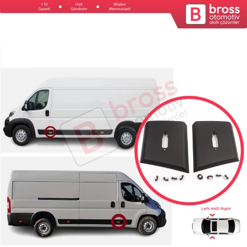 Fiat Ducato MK3 Boxer 250 Jumper Relay MK2 Daily 2006-2024 8547W5 8547W3 İçin Sağ Sol Ön Kapı Direği Bandı Sinyal Delikli