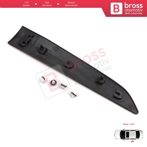 Ford Transit Courier MK1 B460 2014-2023 1854160 İçin Sol Arka Sürgü Kapı Bandı
