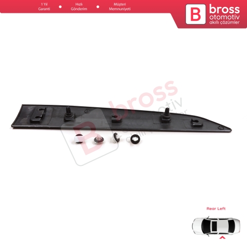 Ford Transit Courier MK1 B460 2014-2023 1854160 İçin Sol Arka Sürgü Kapı Bandı