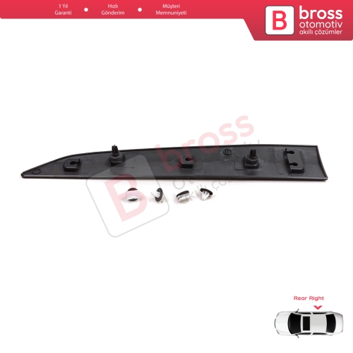 Ford Transit Courier MK1 B460 2014-2023 1854158 İçin Sağ Arka Sürgü Kapı Bandı