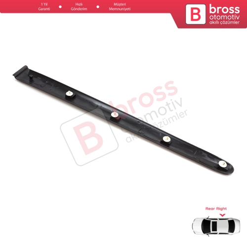 Peugeot 206 206+ 1998-2013  4/5 Kapı 8546E7 İçin Sağ Arka Kapı Bandı Çıtası