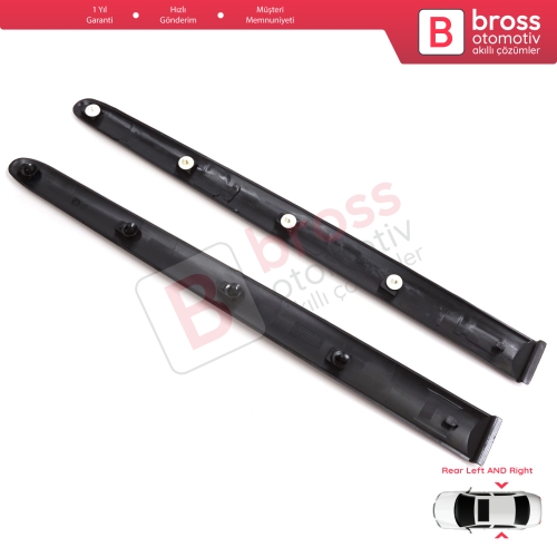 Peugeot 206 206+ 1998-2013  4/5 Kapı 8546E6 8546E7 İçin Sağ Sol Arka Kapı Bandı Çıtası