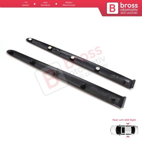 Peugeot 206 206+ 1998-2013  4/5 Kapı 8546E6 8546E7 İçin Sağ Sol Arka Kapı Bandı Çıtası