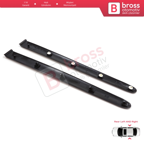 Peugeot 206 206+ 1998-2013  4/5 Kapı 8546E6 8546E7 İçin Sağ Sol Arka Kapı Bandı Çıtası