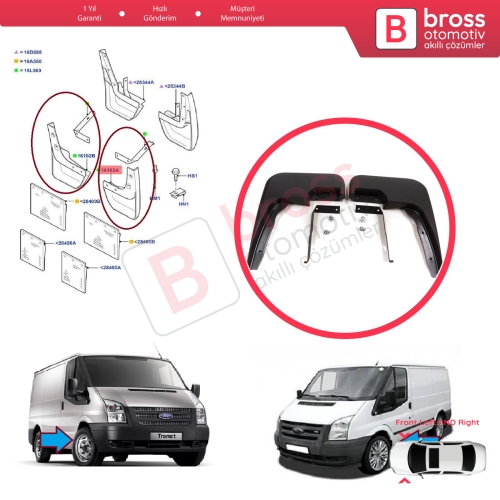 Ford Transit MK6 MK7 Tourneo 2000-2014 1549539 1549540 için Ön Sağ Sol Tekerlek Çamurluk Paçalık