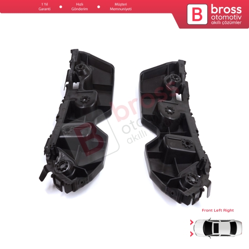 Renault Dacia Duster MK1 HS 2010-2017 622230010R 622220011R için Ön Sağ Sol Tampon İç Bağlantı Braket Ayağı 