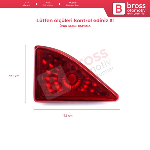 Renault Master MK3 Opel Vauxhall Movano B Nissan NV400 Interstar X62B 265900021R için Arka Kapı Stop 3. Üçüncü Ek Fren Lambası