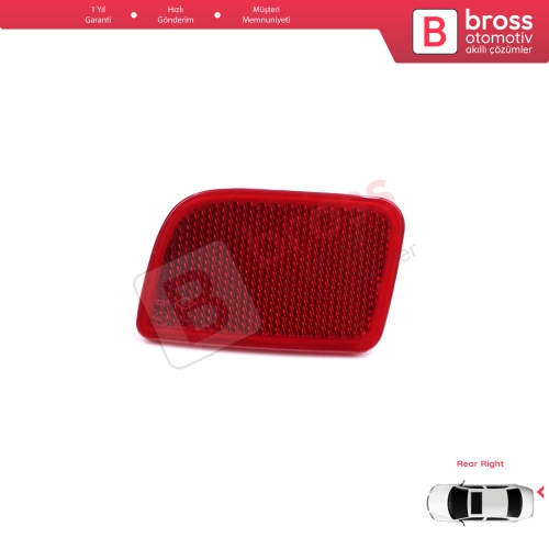 Renault Master 3 Scenic 2 Nissan NV400 Interstar Opel Movano B X62 8200152643 için Sağ Arka Tampon Reflektörü