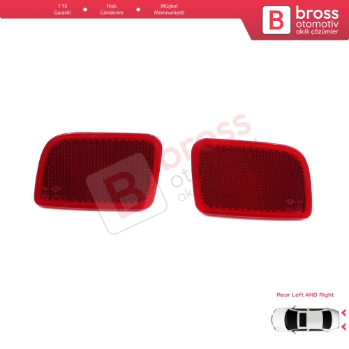Renault Master 3 Scenic 2 Nissan NV400 Interstar Opel Movano B X62 8200152642 8200152643 için Sağ Sol Arka Tampon Reflektörü