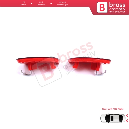 Renault Master 3 Scenic 2 Nissan NV400 Interstar Opel Movano B X62 8200152642 8200152643 için Sağ Sol Arka Tampon Reflektörü