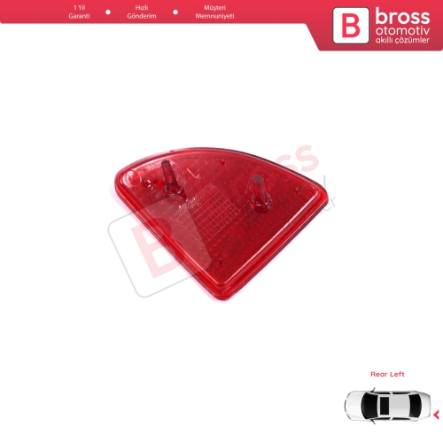 Renault Kangoo MK1 Express Nissan Kubistar X76 Dacia Logan MK1 KS MCV Van 2004-2008 7700308720 için Arka Sol Tampon Reflektörü