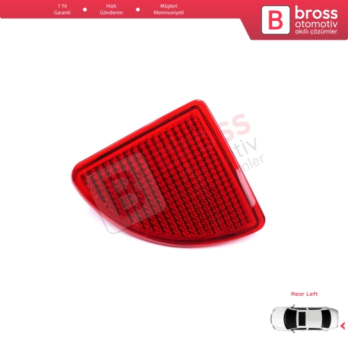 Renault Kangoo MK1 Express Nissan Kubistar X76 Dacia Logan MK1 KS MCV Van 2004-2008 7700308720 için Arka Sol Tampon Reflektörü