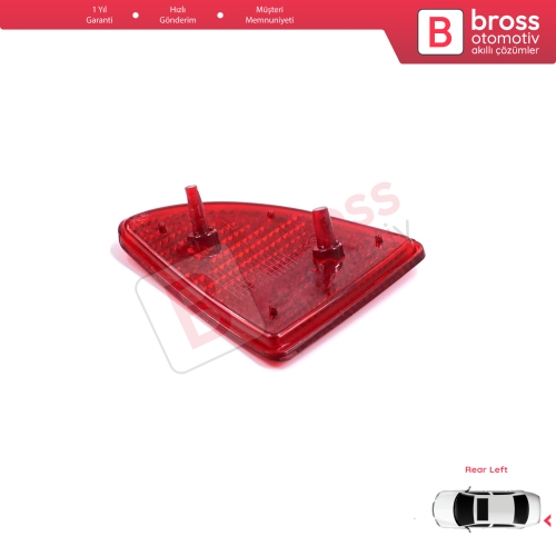 Renault Kangoo MK1 Express Nissan Kubistar X76 Dacia Logan MK1 KS MCV Van 2004-2008 7700308720 için Arka Sol Tampon Reflektörü