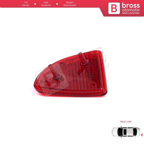 Renault Kangoo MK1 Express Nissan Kubistar X76 Dacia Logan MK1 KS MCV Van 2004-2008 7700308720 için Arka Sol Tampon Reflektörü