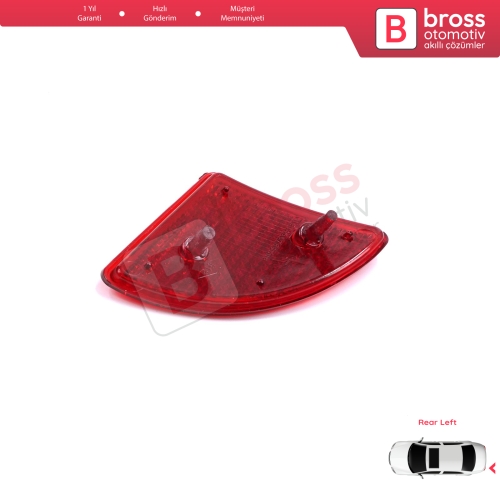 Renault Kangoo MK1 Express Nissan Kubistar X76 Dacia Logan MK1 KS MCV Van 2004-2008 7700308720 için Arka Sol Tampon Reflektörü