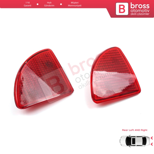 Renault Kangoo MK1 Express Nissan Kubistar X76 Dacia Logan MK1 KS MCV Van 2004-2008 77003087207700308719 için Arka Sağ Sol Tampon Reflektörü
