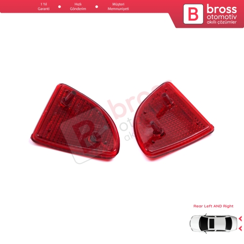 Renault Kangoo MK1 Express Nissan Kubistar X76 Dacia Logan MK1 KS MCV Van 2004-2008 77003087207700308719 için Arka Sağ Sol Tampon Reflektörü