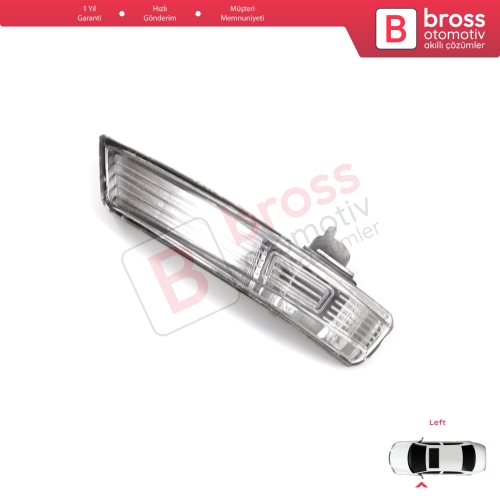 Ford Focus 2007-2020 Mondeo MK4 2007-2015 8M5113B383AA İçin Sol Yan Ayna Sinyali Beyaz 